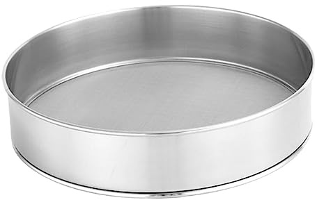 HIAKDOFT Colador Tamizador De Malla Fina De Acero Inoxidable para Repostería Filtro para Espolvorear Azúcar Mejora La Textura y Pasteles Uso Doméstico