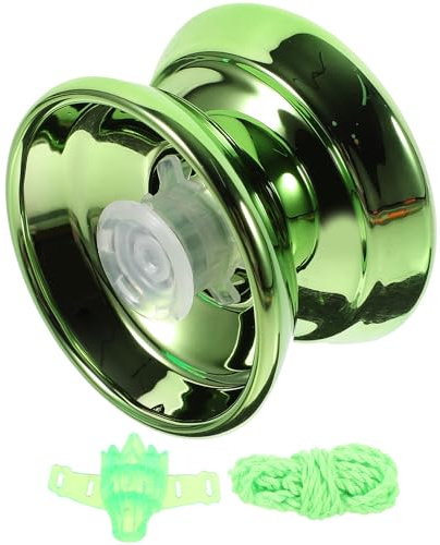 JOINPAYA Yo-yo per Principianti in Ferro e Plastica Verde, Facile da Trasportare, Esercita la Flessibilità delle Dita, Regalo per Compleanni