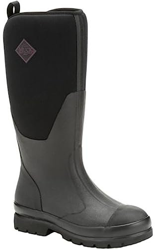 Muck Boots Women's Chore Classic Tall Pull On Waterproof Wellington Boot, Black, 6
