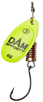 D-A-M Dam Effzett Spinner mit Einfachhaken - Yellow 4,0 g