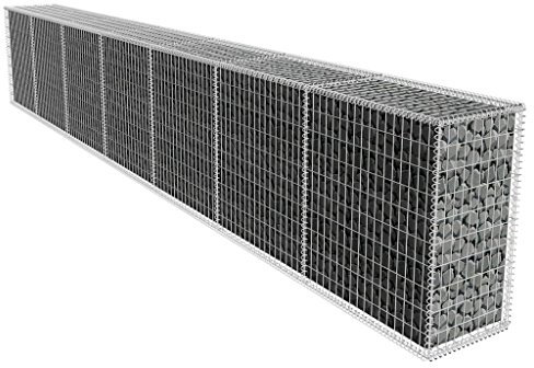 Tidyard Gabion wall with cover galvanized steel 600x50x100 cm Model142530