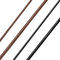 Richsteel Edelstahl 2mm 50cm lang wasserdichte Lederkette für Unisex Männer Echtleder mit hochwertiger Dreverschluss