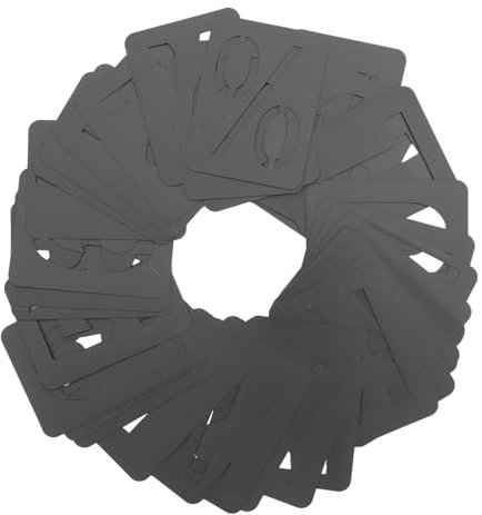 Operitacx 1 Satz Inkjet-Vorlage Schablonen für Airbrush Zahlenschablonen zum Malen Möbel holz brennende buchstaben große Schablonen zum Malen aushöhlen Inkjet-Board Briefbrett Vorlagenlineal