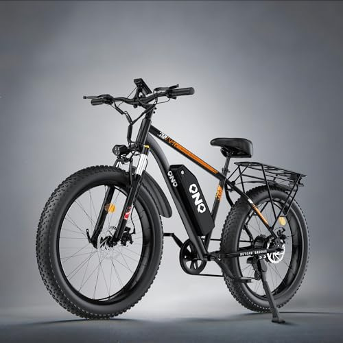 Fat Tire Electric Bike 2000W Peak Motor, 48V 15Ah Fast Electric Mountain Bike, 28MPH & 60 Miles Long Range Ebike, 26 All Terrain E-Bike for Men Women with Lockable Suspension & 7 Speed Gears, UL 2849