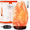 The Body Source Himalayan Salt Lamp (5-7kg) with Dimmer Switch - All Natural and Handcrafted with Wooden Base…