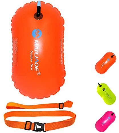 Swim Buoy for Open Water Swimmers Triathletes Kayakers Snorkelers, Swim Float for Open Water Swim Buoy Float for Swim Safety Swim Training