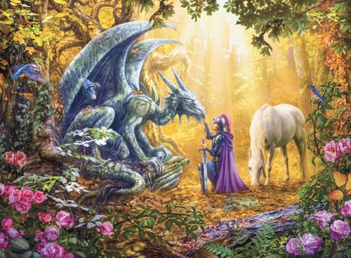 Ravensburger The Dragon's Spell 500 Piece Jigsaw Puzzles for Adults & Kids Age 10 Years Up