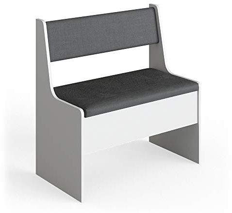Vicco Gruppo panca ad angolo Roman, Bianco, 41.5 x 76.6 cm, adatto per soluzioni angolari salvaspazio nella zona pranzo