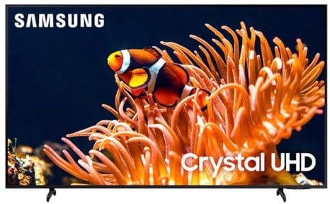 Samsung 85-Inch Class 4K Crystal UHD DU8000 Series HDR Smart TV w/Object Tracking Sound Lite, Motion Xcelerator 120Hz, Ultra Slim Design, Gaming Hub, Alexa Built-in (UN85DU8000, 2024 Model)
