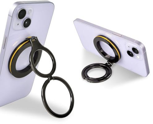 Soporte de Anillo Magnético para Teléfonos, Soporte Anillo Magnético Movil, Soporte Magnético para Anillo de Teléfono, Agarre Magnético Móvil, Soporte Magnético para Anillo con Imanes Universales