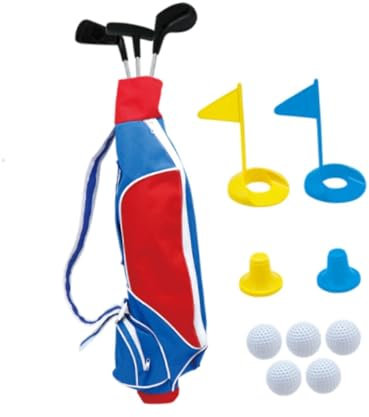 Sharplace Kids Golf Set mit Ball- und Club -Bildungsspielzeuggartenspiel im Freien Golf Set Training für Garten Spielen Innen- und Außenbereiche