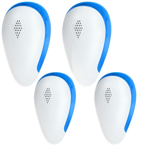 Hazeatte Ultrasonic Pest Repeller, 4 Pack Powerful Mouse Repellent Plug-In Pest Control, Effective Against Indoor Multi-Insect Control, Mosquitoes