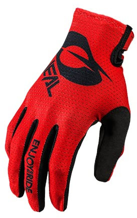 O'NEAL | Fahrrad- & Motocross-Handschuhe | MX MTB DH FR Downhill Freeride | Langlebige, Flexible Materialien, belüftete Handoberseite | Matrix Glove | Erwachsene | Schwarz Rot | Größe M