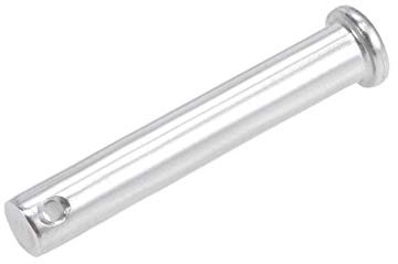 sourcing map Single Hole Clevis Pins - 10mm X 60mm Flat Head 304 Stainless Steel Link Hinge Pin