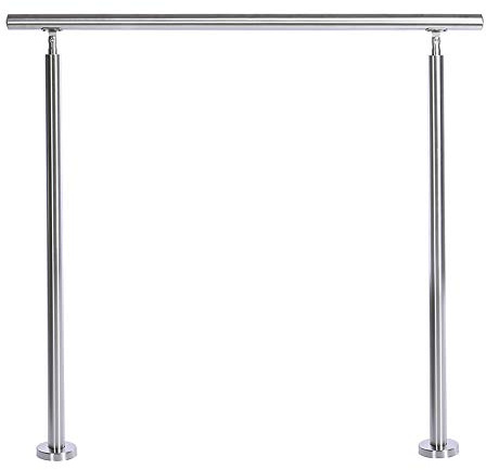INMOZATA Handrails for Outdoor Steps, 100CM Outdoor Handrail with Installation Kit, Stair Rails Banister Stainless Steel Handrail Safety for Stairs Indoor Outdoor