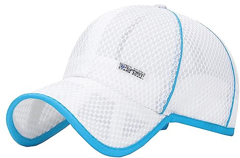 Happy Cherry - Cappello da Sole con Visiera Neonato Bambino Berretto Sportivo Bambine Bambini Protezione Solare per Spiaggia Cappellino da Baseball Estivo Anti-UV per Tennis Calcio Golf - 4-14 Anni