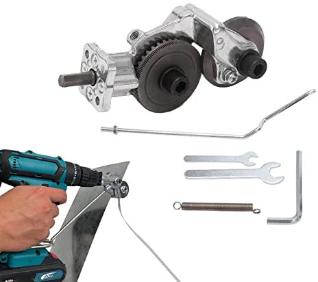 Coupeur de Plaque de Perceuse électrique, Accessoire de Cisaillement de Perceuse à Tôle électrique, pour Perceuses électriques 12-21 V, Coupeur de Métal pour Fer, Acier, Tôle de