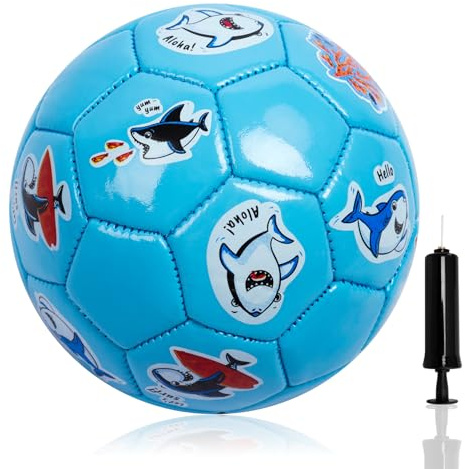 U&C Planet Balón de Fútbol Talla 2 para Niños Pequeños – Juego de Pelota | Incluye Bomba, Interior y Exterior, Malla y Caja, Regalo Ideal para Cumpleaños, Navidad o Reyes