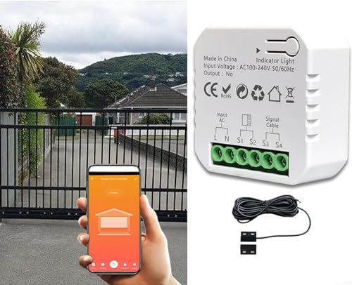 Contrôleur de porte de garage Smart Switch, kit d'ouverture automatique de portail coulissant, télécommande de données mobiles pour ouvre-porte de garage intelligent pour TUYA, télécommande vocale