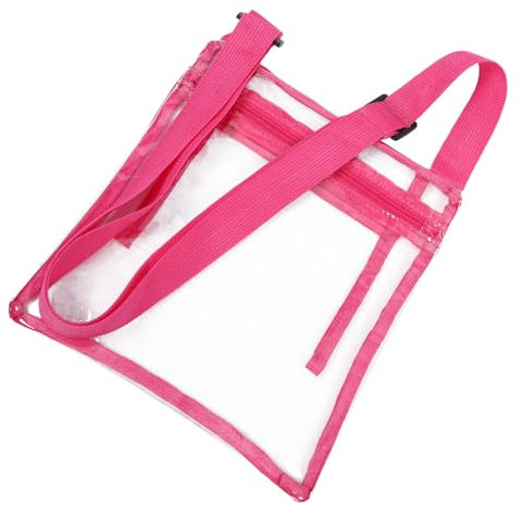 INOOMP Crossbody Tasche Transparent Für Sportevents Klar Leicht Für Festivals Und Konzerte Mit Verstellbarem Trageriemen Stadion Genehmigt
