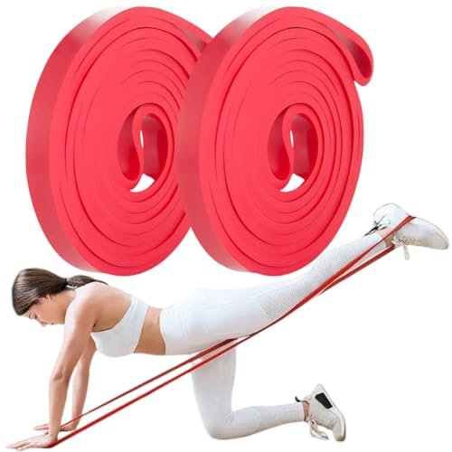 Bande Élastique Fitness,2 pièces Bande de Résistance Élastique,Bandes Elastiques Musculation,Élastique Musculation,Bandes de Résistance Fitness Elastique pour l'exercice L'étirement Mise Forme