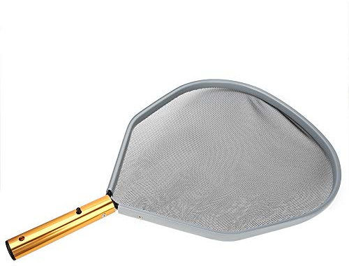 Aluminium Frame Shallow Water Leaf Net, Lättanvänd Poolrake för Rengöring Av Pooler, Lämplig för de Flesta Vanliga Poolstången, Spara Tid och Pengar, Rakt Till Kanten Av Poolen