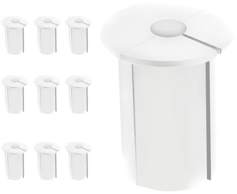 Juego de ojales de paso de cable, organizador de alambre de silicona flexible, 10 accesorios de enrutamiento que mantienen los cables protegidos y ordenados en paredes, escritorios y muebles para