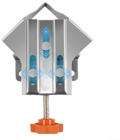 Angle en acier inoxydable avec travail du bois pour soudure à angle droit en forme de T, poignée flexible, étau de serrage à 90 degrés pour cabine de degré à faire soi-même (A)