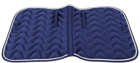 Yechiry Sadelunderlag, Ridunderlag, Polyester Bomull 5 Mm Svamp Stötdämpande Svetttransporterande Anti-halk Sadelduk för Träningshopptävling 67 X 50 Cm