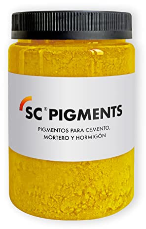 SC Pigments® Pigmentos colorantes para teñir cemento, mortero, hormigón, yeso, cal. (Amarillo)
