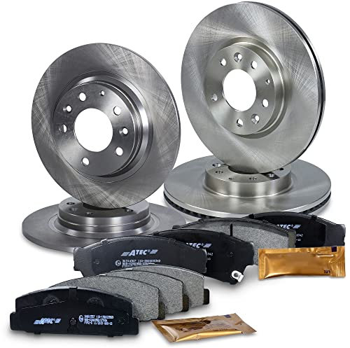BESTPRICE Bremsenset inkl. Bremsscheiben vorne Ø 299 mm + hinten Ø 280 mm + Bremsbeläge vorne und hinten, Kompatibel mit MAZDA 6 Hatchback (GH), 6 Kombi (GH), 6 Stufenheck (GH)