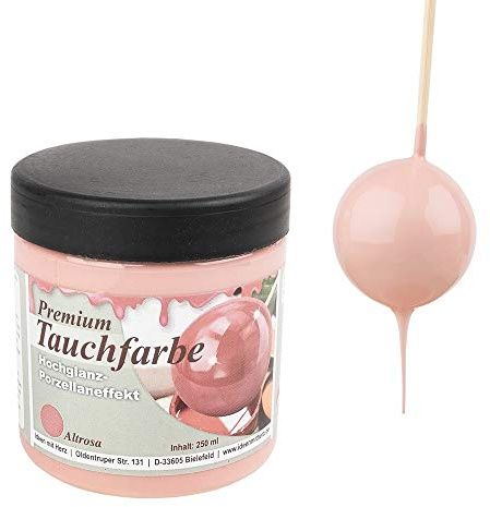 Ideen mit Herz Pintura sumergible premium con efecto de porcelana brillante, 250 ml (rosa palo)