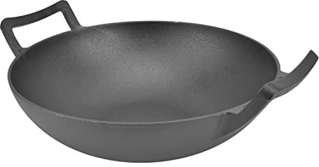 MUALIK Poêle à Frire en Fonte, poêle en Fonte for ustensiles de Cuisine, Excellente Isolation for la Cuisine