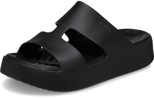 Crocs Femme Getaway Platform H-Strap Sandales, Black, 42/43 EU
