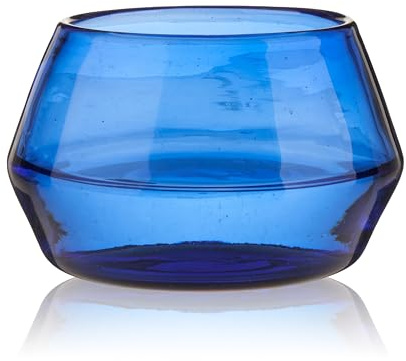 Viski Tequila Tasting Glass, Recycled Copita Glass for Tequila, Mezcal, or Spirits, Handmade Mexican Glassware, Elegant Drinkware Perfect for Home Bars, 5 oz, Set of 1, Cobalt Blue