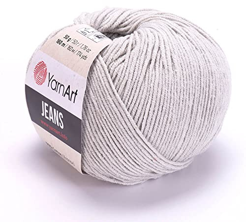 Yarn Art Jeans Yarn 160m, Soft Cotton Amigurumi Doll Animal 50g Knitting Crochet (49)