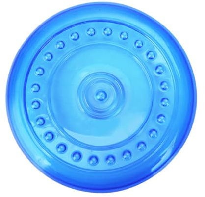 GANAZONO Disque Volant pour Chien Interactif et Résistant de pour Chiens Moyens Enrichissement et Divertissement Quotidien pour Animaux de Compagnie Moyenne Bleu