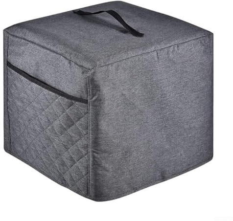Copertura protettiva per affettatrice per carne con borsa organizer, realizzata in tessuto Oxford resistente, si adatta alla maggior parte dei modelli con tasche laterali e manico per una maggiore