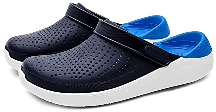 Agujeros De Malla para Hombres Sandalia Jardín Zuecos Sandalias De Playa Transpirables Zapatillas