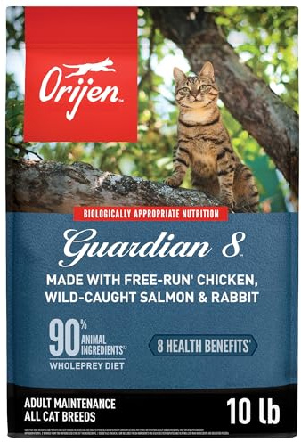 ORIJEN Guardian 8 Grain Free High Protein Premium Dry Cat Food 10lb Bag