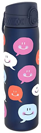 ion8 Auslaufsichere Schlanke Wasserflasche, BPA-frei, Luftblasen, 500ml (18oz)