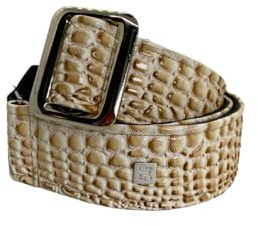 Correa para guitarra / bajo GET'M GET'M - Aussie Gator Collection - Western Cream