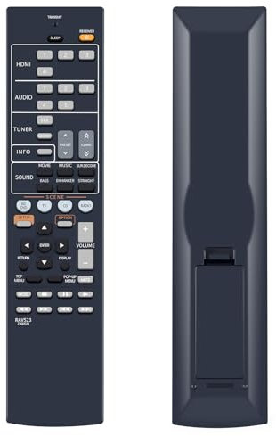 GOUYESHO Télécommande de Rechange RAV523 pour récepteur Yamaha AV HTR-2067 YHT-1810 HTR2067 YHT1810 RAV523-ZJ66520 pour télécommande Yamaha
