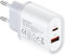 USB Schnellladegerät, 20W PD Schnellladegerät USB Netzteil Stecker Samsung Ladestecker für Galaxy S25/S24/S23/S22/S21/S20/A55/A35/Z Fold 5/6, Z Flip 6/5,iPhone 16/15/14/13/12/11 Netzstecker Adapter