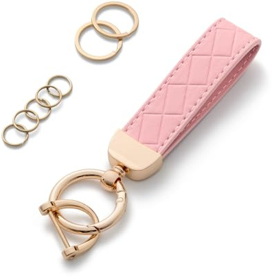 AOKSUNOVA Llavero de Cuero PU para Llaves, Llavero para Llaves de Coche, Colgante para Llaves, Accesorio para Llaves