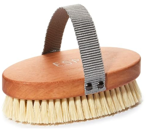 ESPA Skin Stimulating Body Brush | Boosts Cell Renweal & Evens Skin Tone | Exfoliates for Smoother & Softer Skin | Natural Bristles from Mexican Cactus Plants