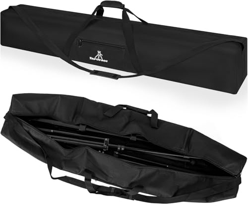 OUUTMEE Bolsa de transporte portátil para trípode con correa para el hombro, para trípode de cámara, trípodes de luz, monopie y otros equipos fotográficos, Black Light, 127 x 20 x 20 cm, Bolsa para