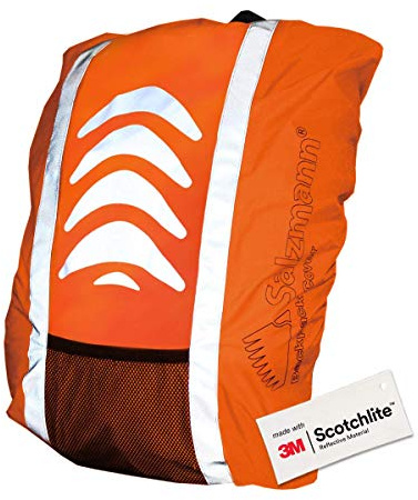 Salzmann Reflective Rucksack Cover | 28–40L | Hi-Vis Waterproof Rain Cover for Backpack Cycling, Commuting & Hiking
