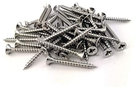 Tornillo de Cabeza Avellanada para Madera Acero Inoxidable (4,5x25) x100