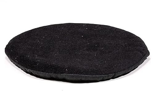 Flaches Kissen für Klangschale schwarz - 15x1 cm